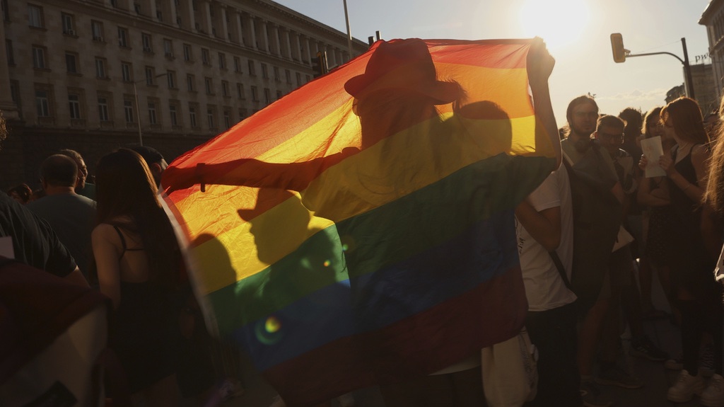 Protesters Rally Outside Bulgarian Parliament to Denounce Ban on LGBTQ+ 'Propaganda' in Schools