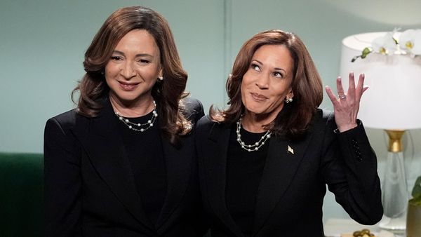 Harris Appears on 'Saturday Night Live' as Mirror Image of Maya Rudolph with Election Looming