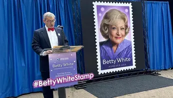 Betty White, TV's Golden Girl, Celebrated at Stamp Ceremony in Los Angeles 